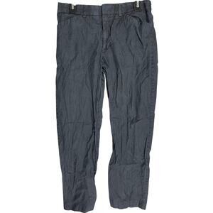 EXPRESS Producer Pants Men Size 30 Gray Slacks Straight Leg 100% Cotton Office